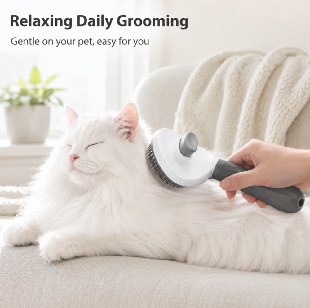 Self-Cleaning Pet Grooming Brush for Dogs & Cats | TIKA