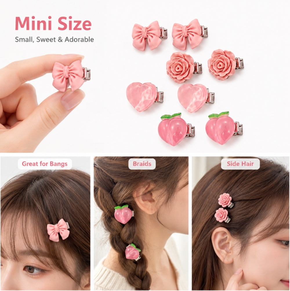 20-Pack Mini Non-Slip Hair Clips for Baby Girls | TIKA