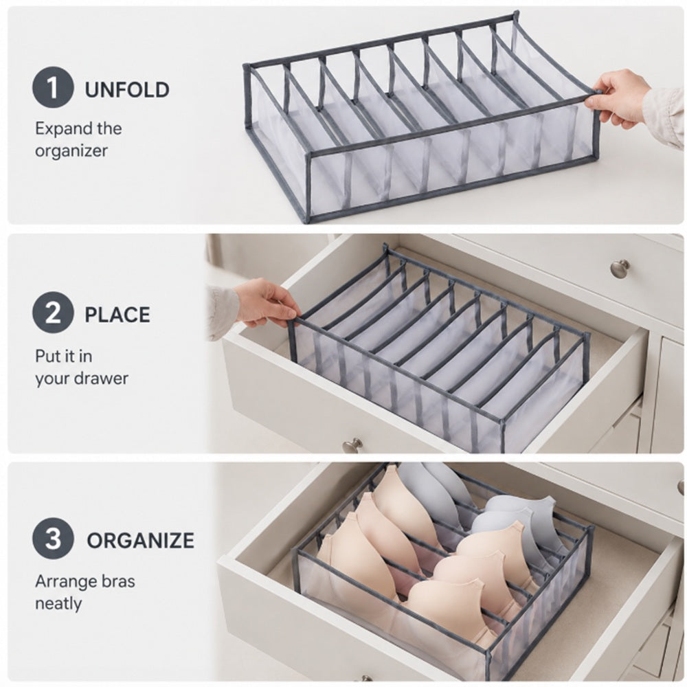 Foldable Drawer Organizer for Underwear, Bras & Socks | TIKA