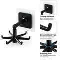 360° Rotating 6-Hook Self-Adhesive Wall Hanger | TIKA