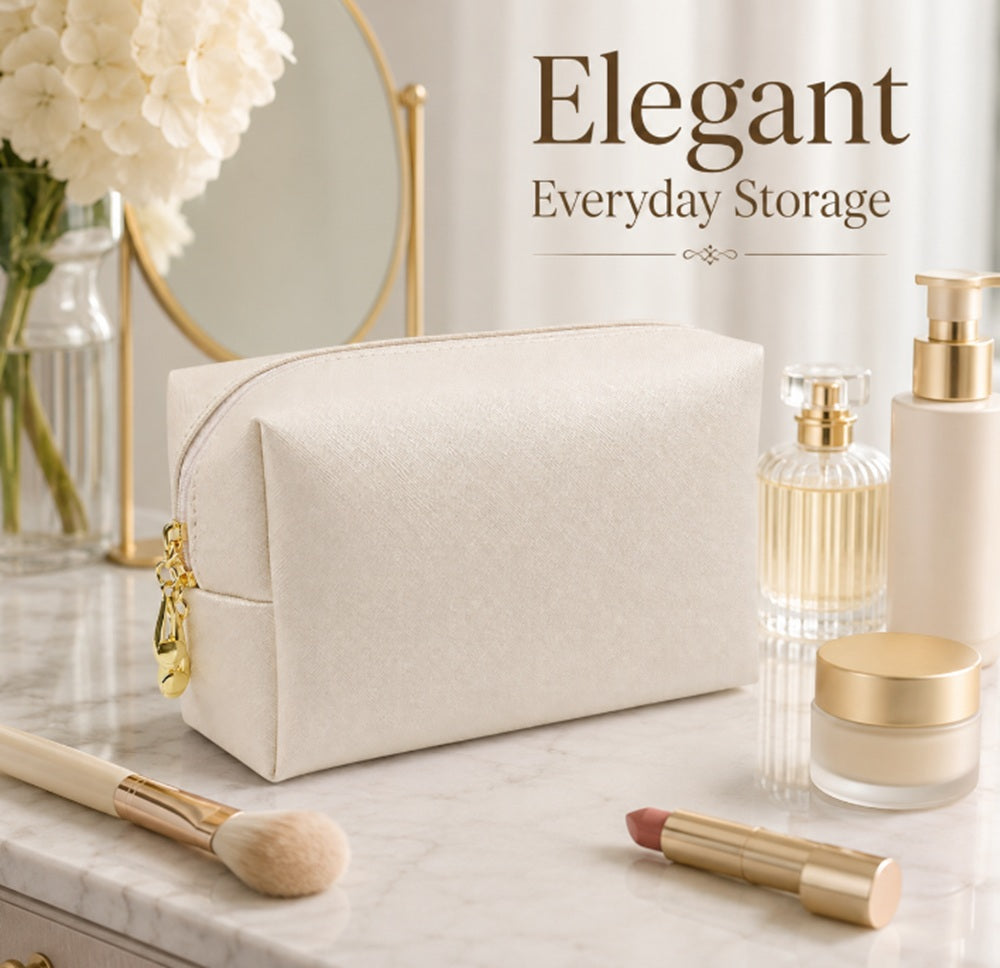 PU Leather Makeup Bag & Cosmetic Organizer Pouch | TIKA