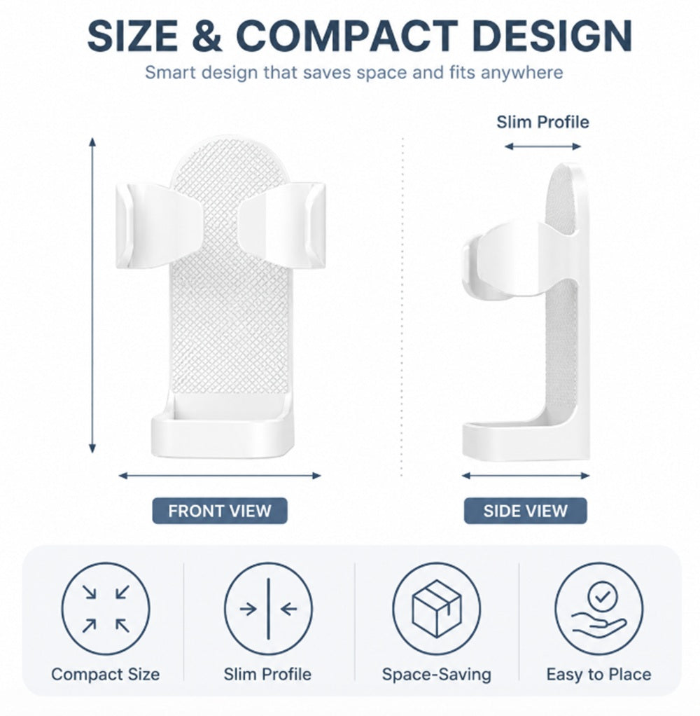 No-Drill Wall-Mounted Razor Holder | TIKA