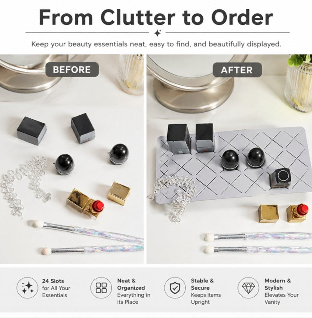 Silicone Lipstick & Lip Gloss Organizer Stand | TIKA
