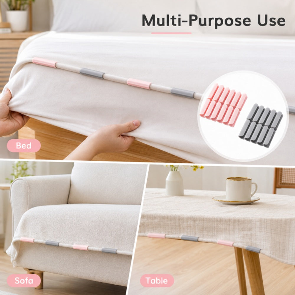 24-Pack Plastic Bed Sheet Holder Clips | TIKA