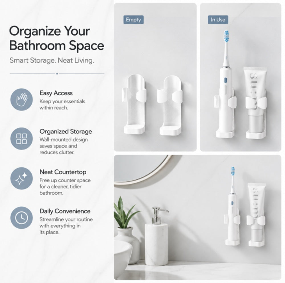 No-Drill Wall-Mounted Razor Holder | TIKA