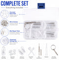 Eyeglass Repair Kit with Screws, Nose Pads & Case | TIKA