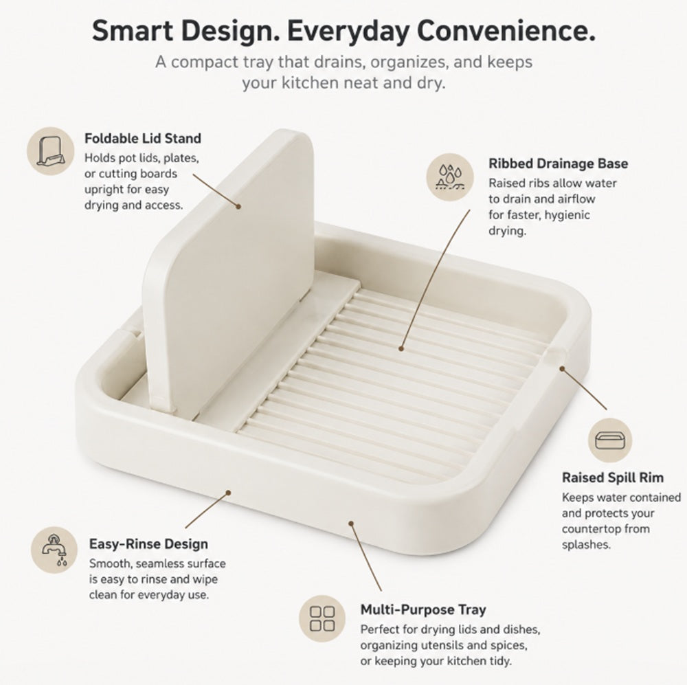Foldable Pot Lid Holder & Spoon Rest Rack for Cooking Utensils | TIKA