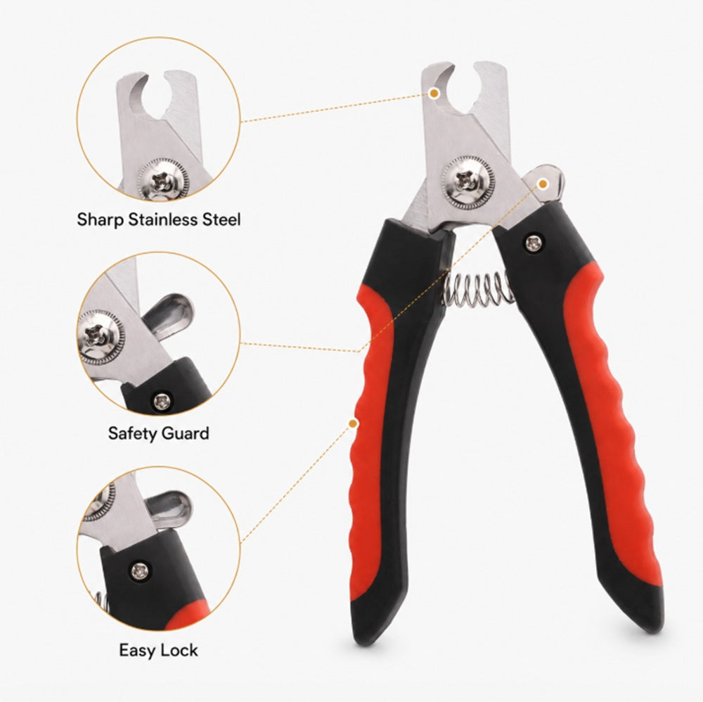 Dog & Cat Nail Clipper with Safety Guard | TIKA
