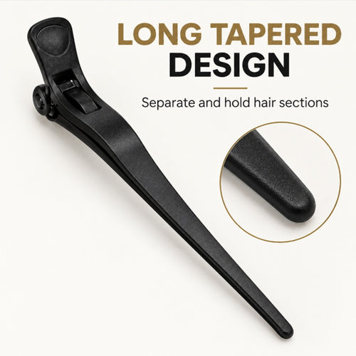 10-Pack Non-Slip Croc Hair Sectioning Clips | TIKA