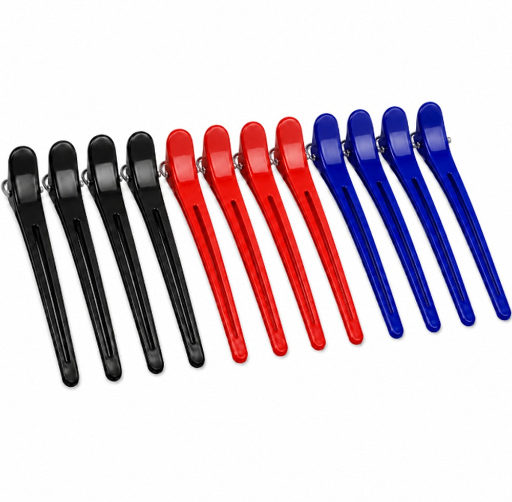 12-Pack Non-Slip Alligator Hair Sectioning Clips | TIKA