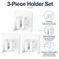 3-Pack Self-Adhesive Broom and Mop Holders with Hooks | TIKA