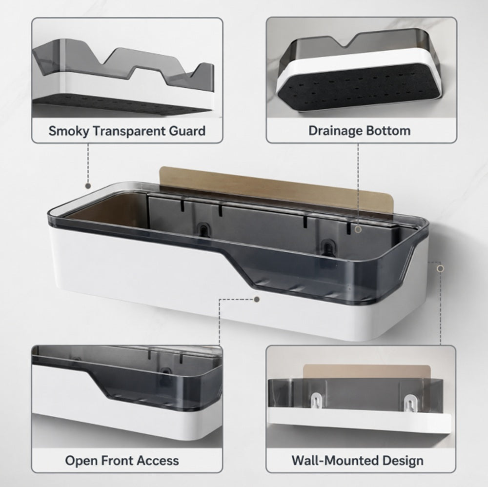 Wall-Mounted Shower Caddy & Bathroom Shelf | TIKA