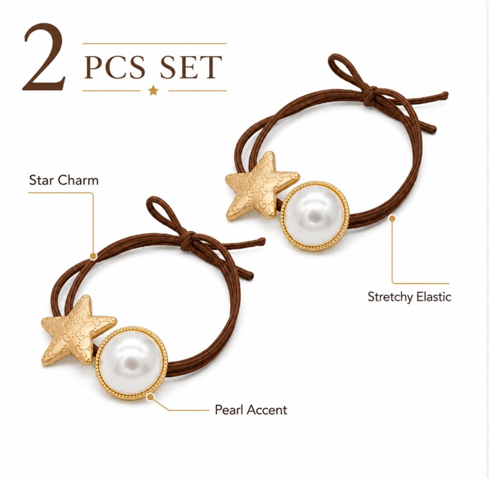 2-Pack No-Crease Elastic Hair Ties for Women & Girls | TIKA