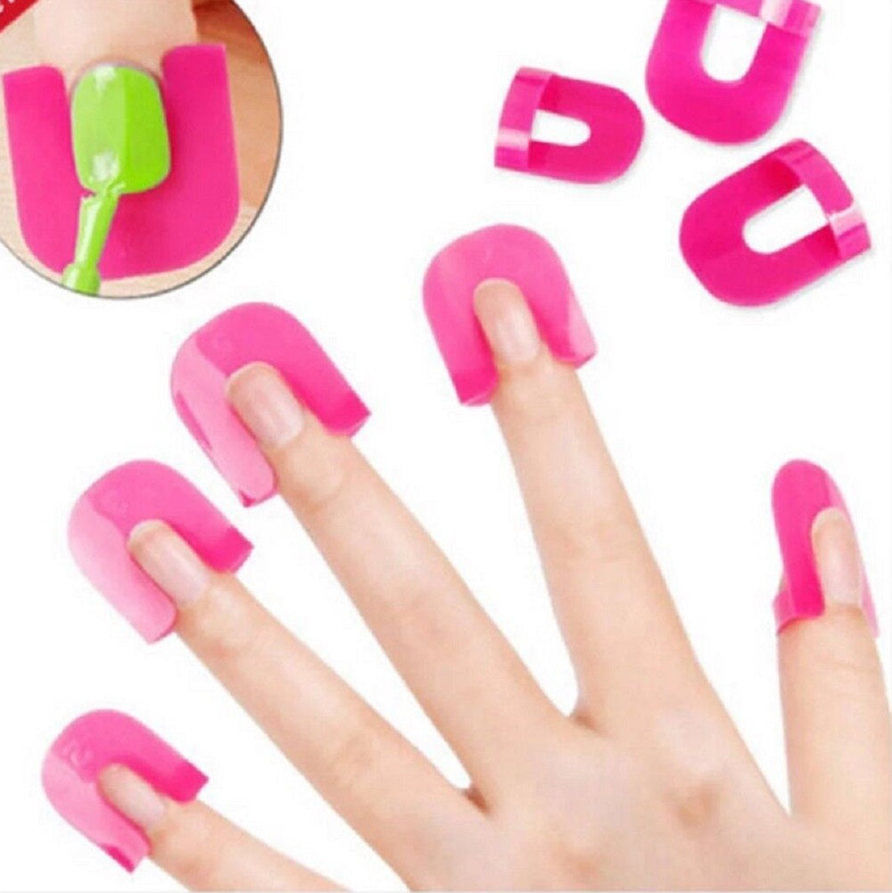 26-Piece Reusable U-Shaped Nail Polish Protector Set | TIKA