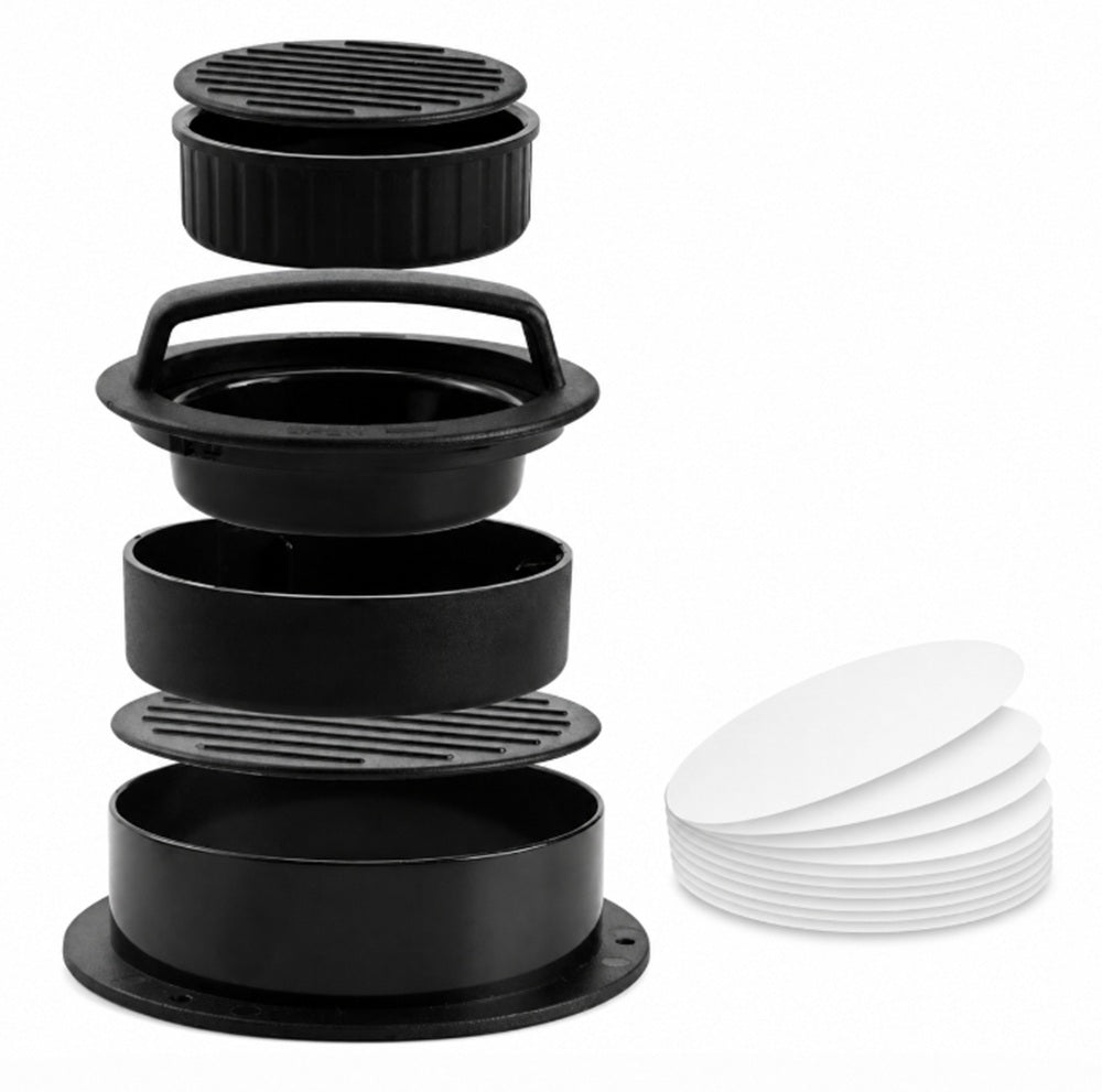 3-in-1 Stuffed Burger Press with 100 Papers | TIKA