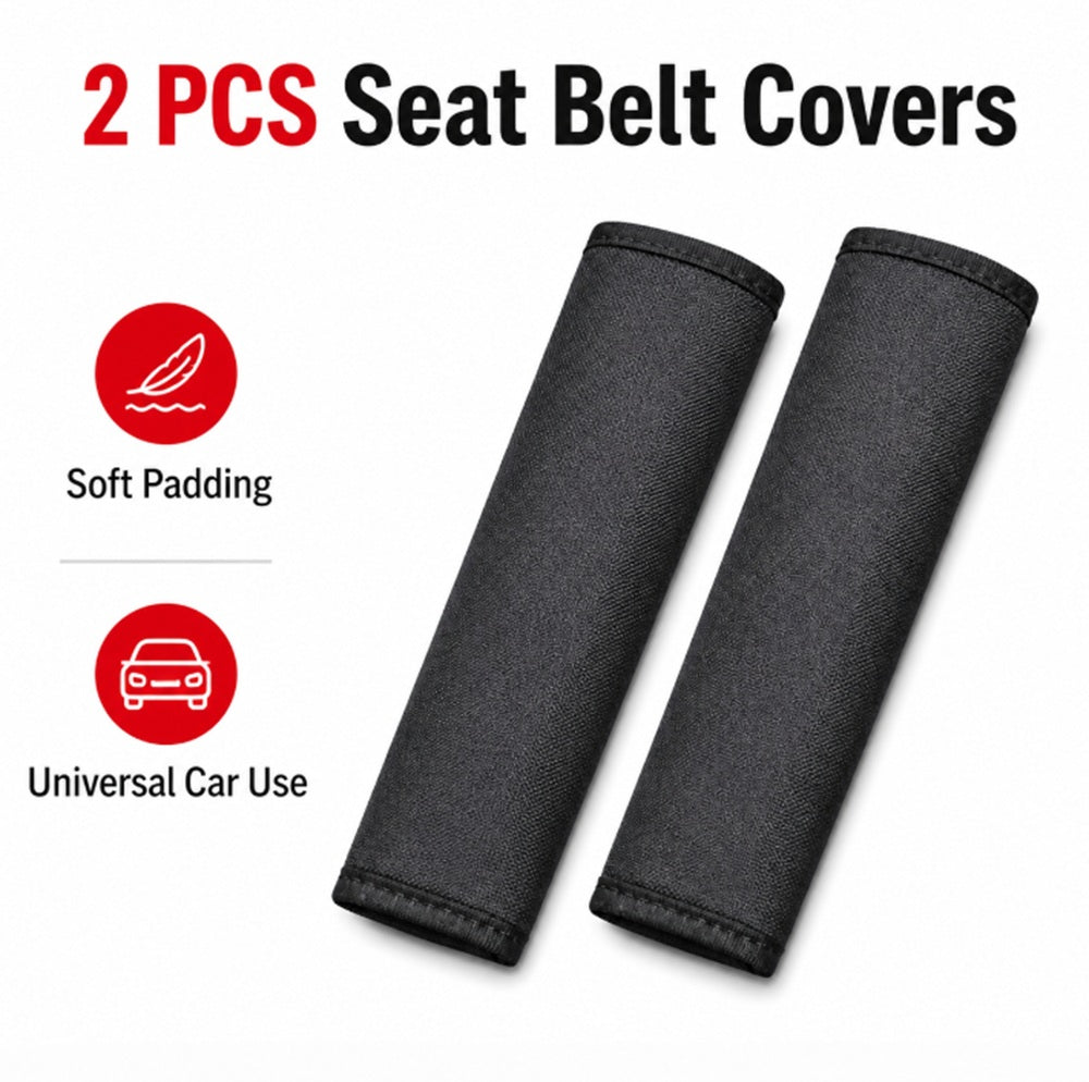 2-Pack Soft Seat Belt Shoulder Pad Covers | TIKA