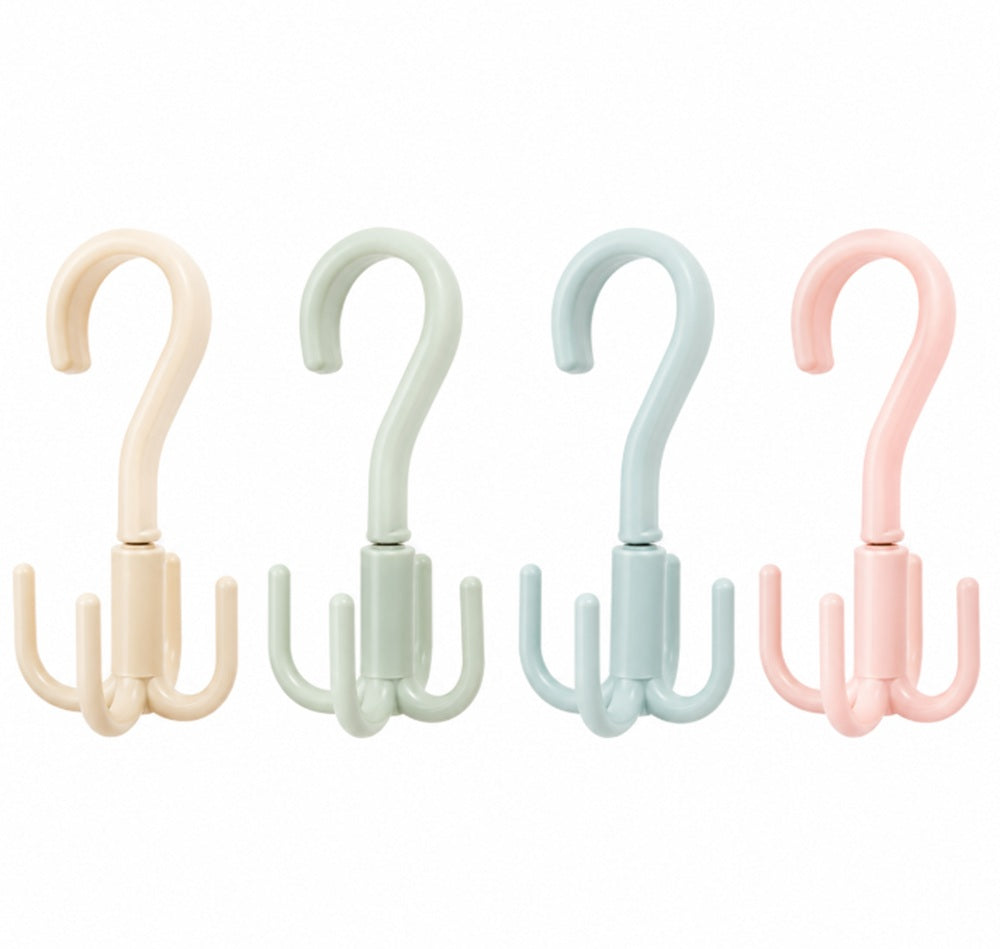 4-Pack Rotating Tie & Belt Accessory Hangers | TIKA