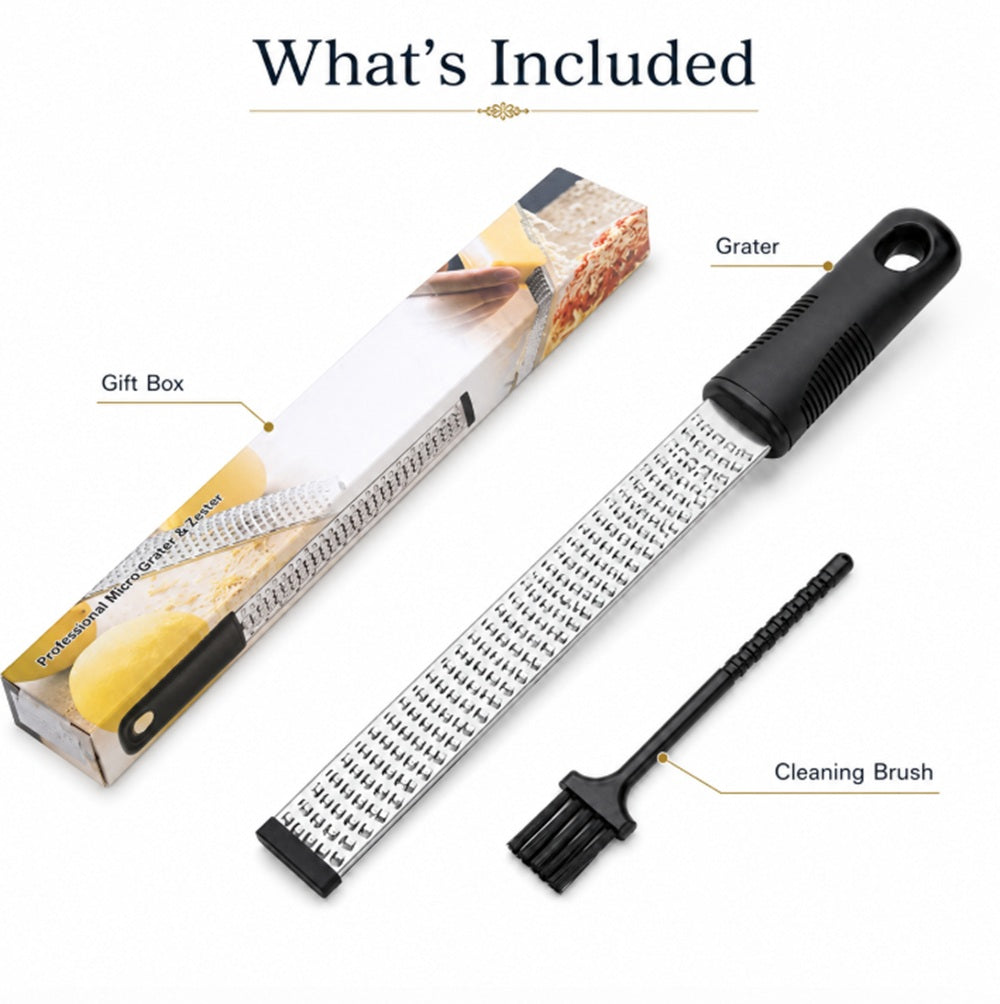 Stainless Steel Cheese & Citrus Zester Fine Grater | TIKA