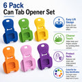 6-Pack Can Tab Openers & Drink Covers | TIKA