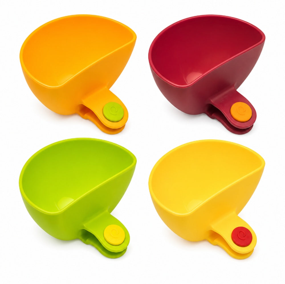 4-Pack Clip-On Dip Bowls for Plates | TIKA