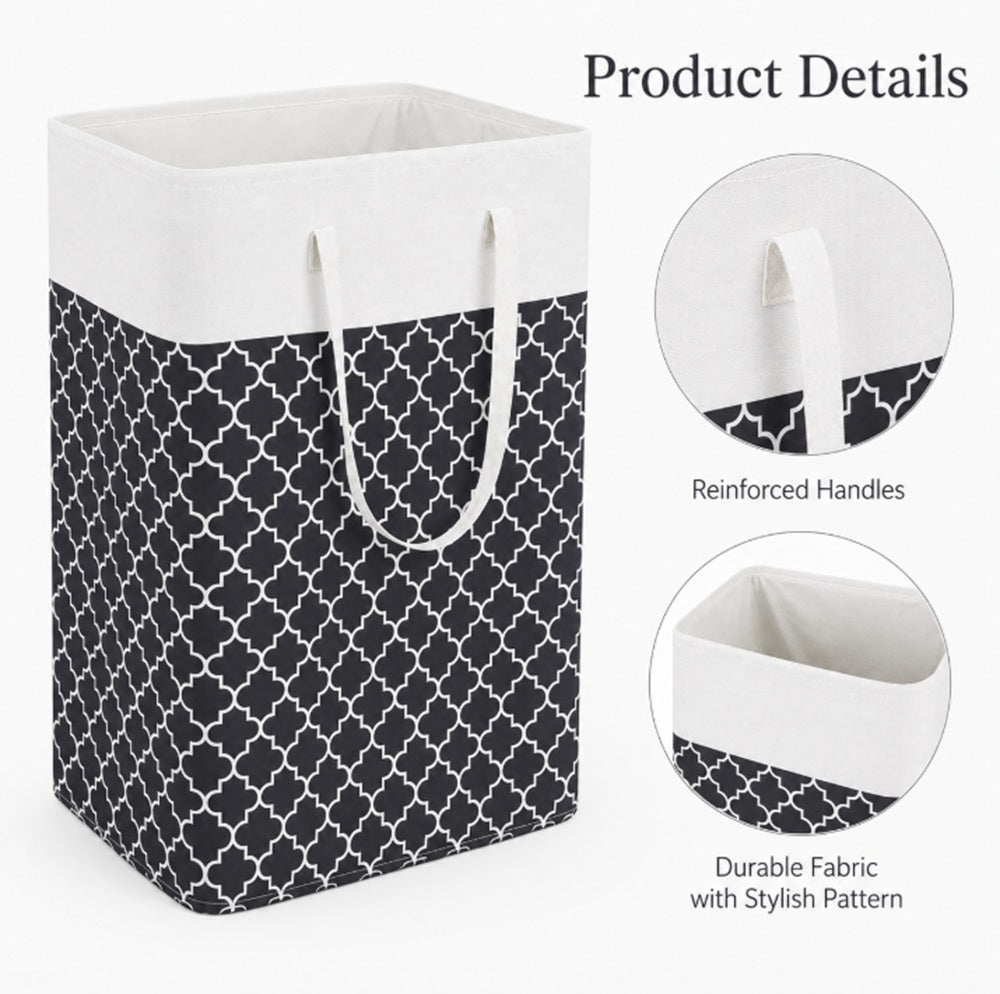 Large Collapsible Laundry Basket & Freestanding Hamper | TIKA