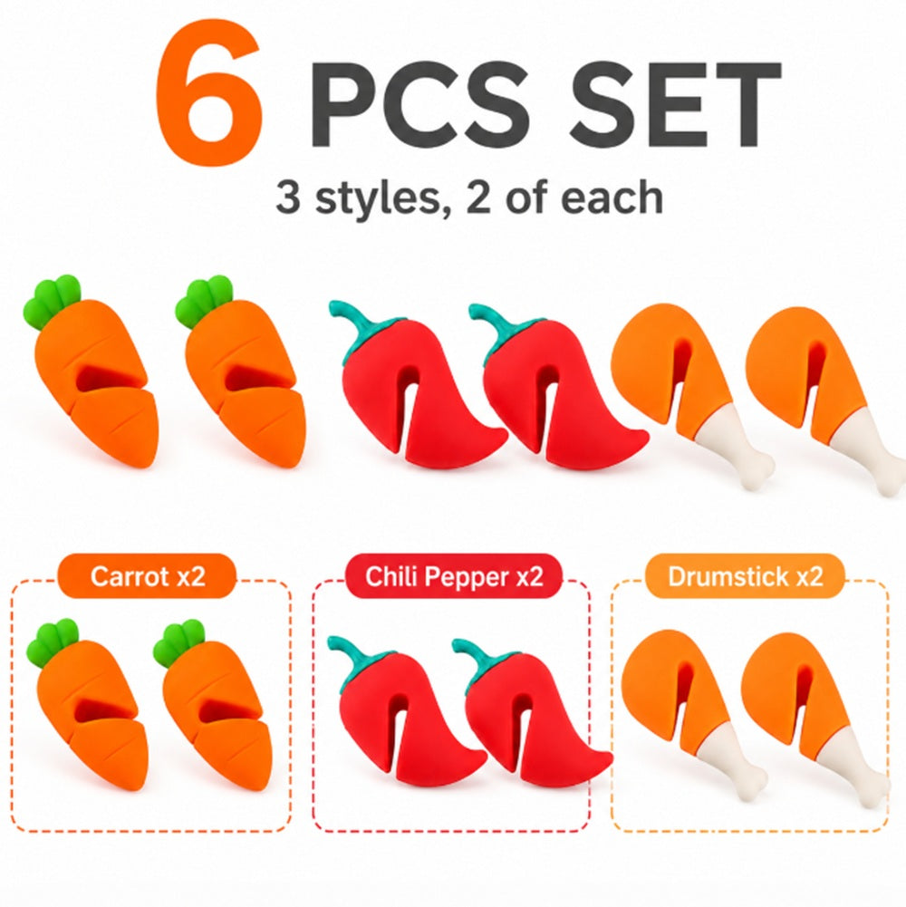 6-Pack Silicone Lid Lifters & Boil-Over Stoppers | TIKA