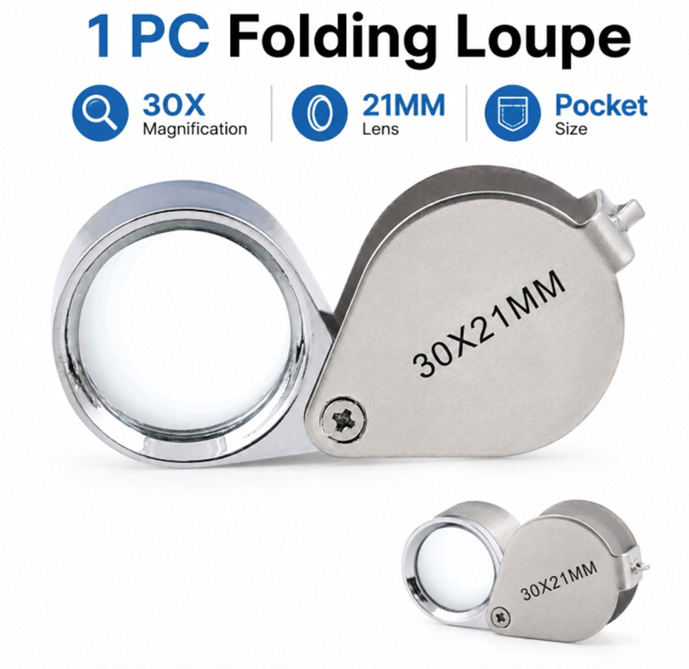 30X 21mm Jeweler Loupe Magnifier | TIKA