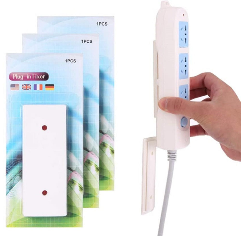 4-Pack Self-Adhesive Power Strip Holders | TIKA