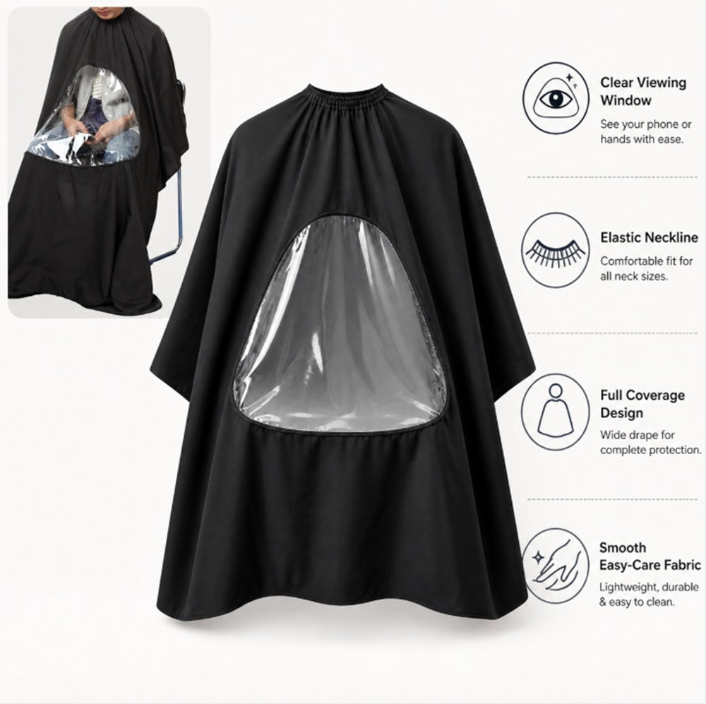 Hair Cutting Cape with Viewing Window | TIKA