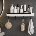 Adhesive Corner Shower Shelf with 4 Hooks, 1-Pack | TIKA