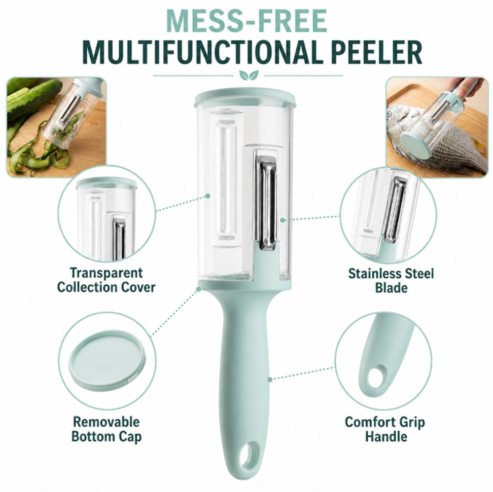 Fruit & Vegetable Peeler and Fish Scaler with Steel Blade – TIKA