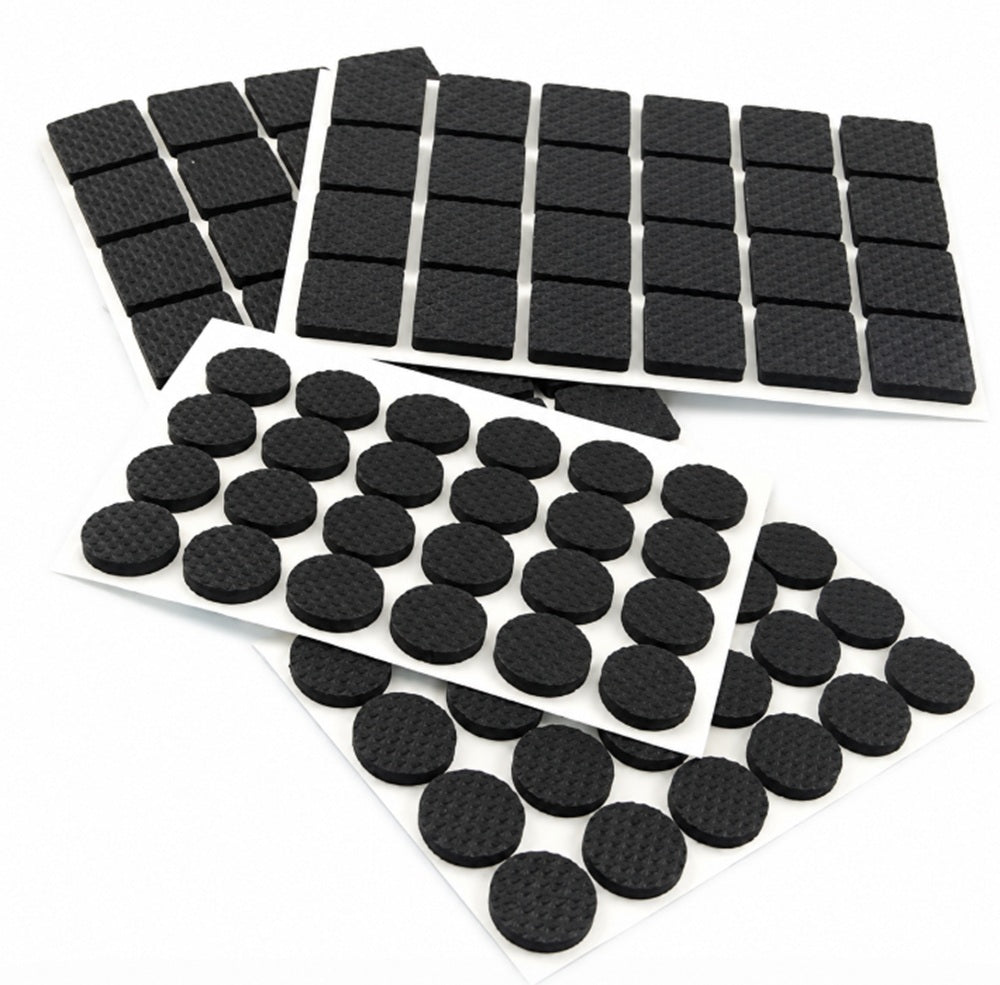 100-Pack Self-Adhesive Rubber Furniture Feet Pads | TIKA