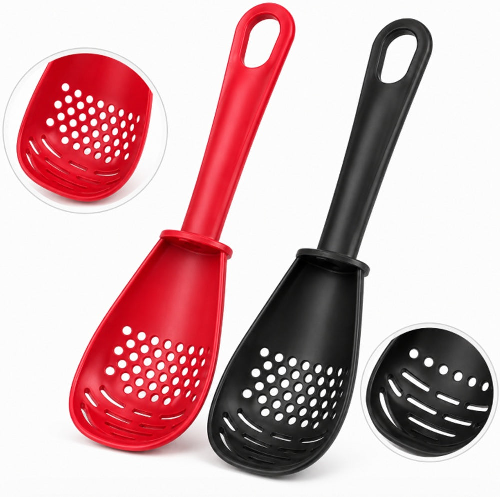 2-Piece Heat-Resistant Cooking Skimmer & Scoop Strainer Set | TIKA