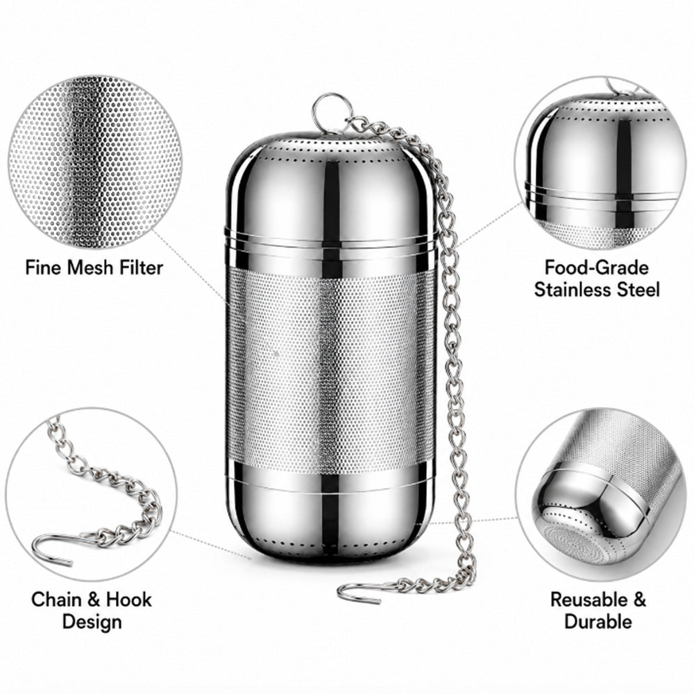 Stainless Steel Tea & Spice Infuser Ball for Loose Leaf and Seasoning | TIKA