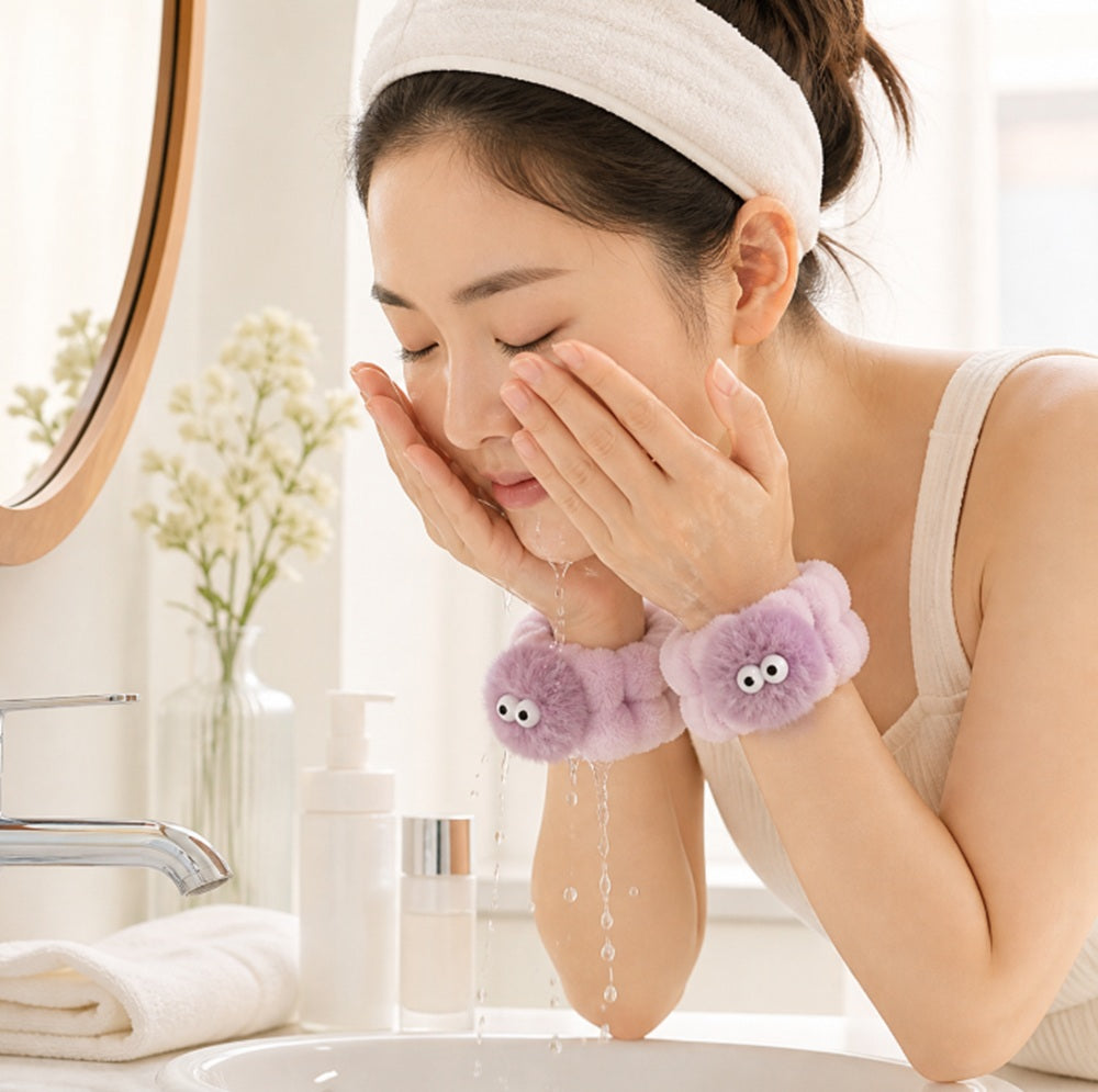 5-Pair Microfiber Face Wash Wristbands | TIKA