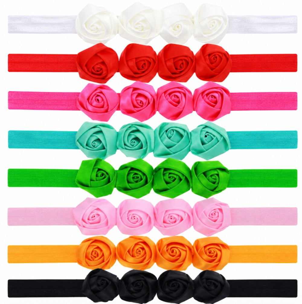 8-Piece Baby Girl Bow Headband Set | TIKA
