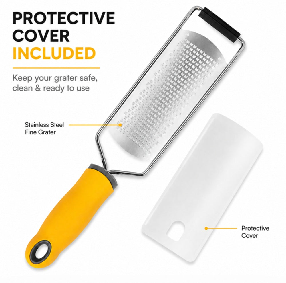 Stainless Steel Lemon Zester & Fine Cheese Grater | TIKA