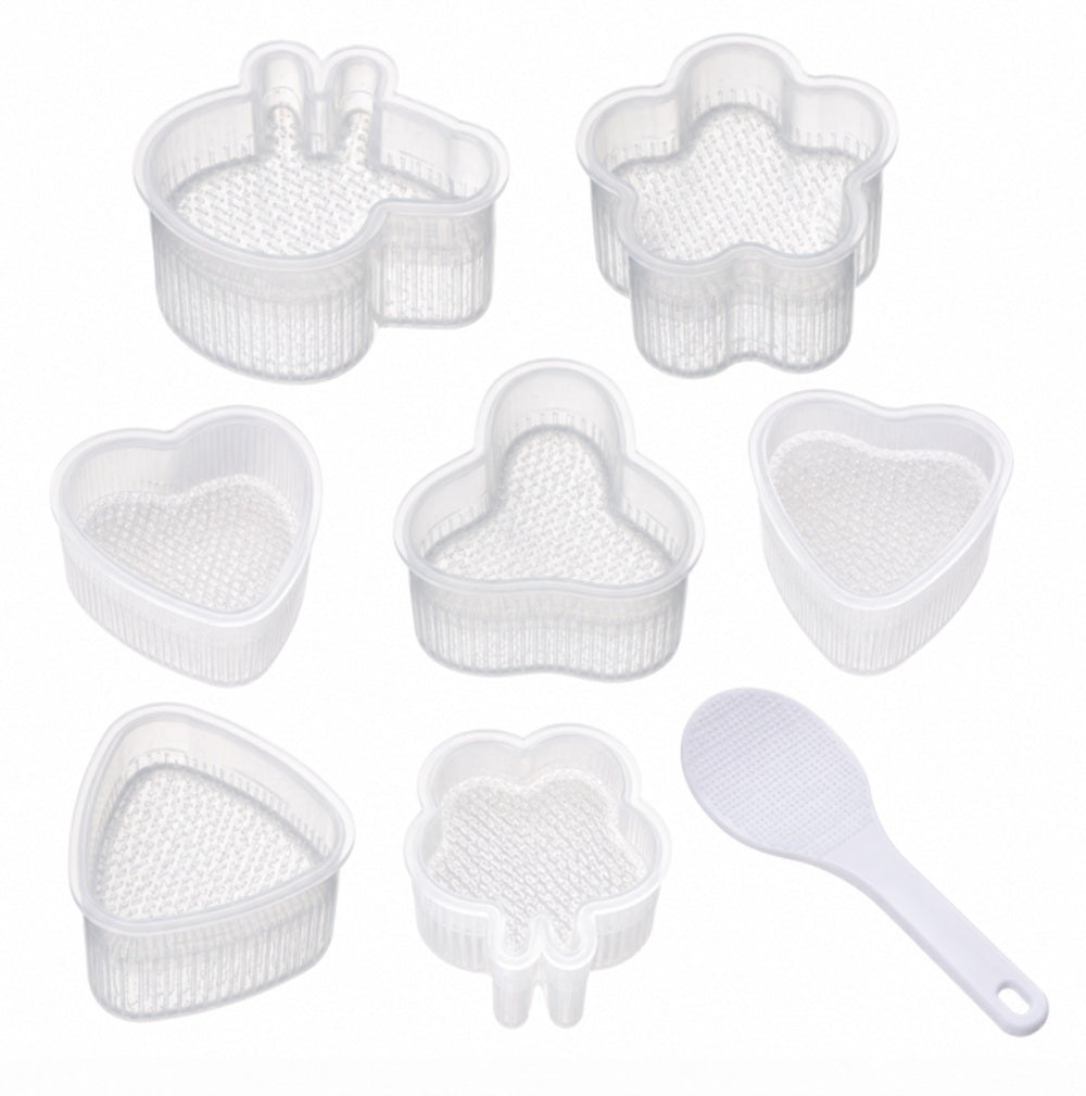 8-Piece Sushi & Onigiri Rice Ball Mold Set | TIKA