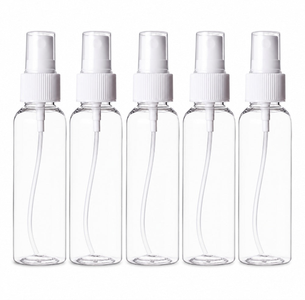 5-Pack Plastic Fine Mist Perfume Spray Bottles | TIKA