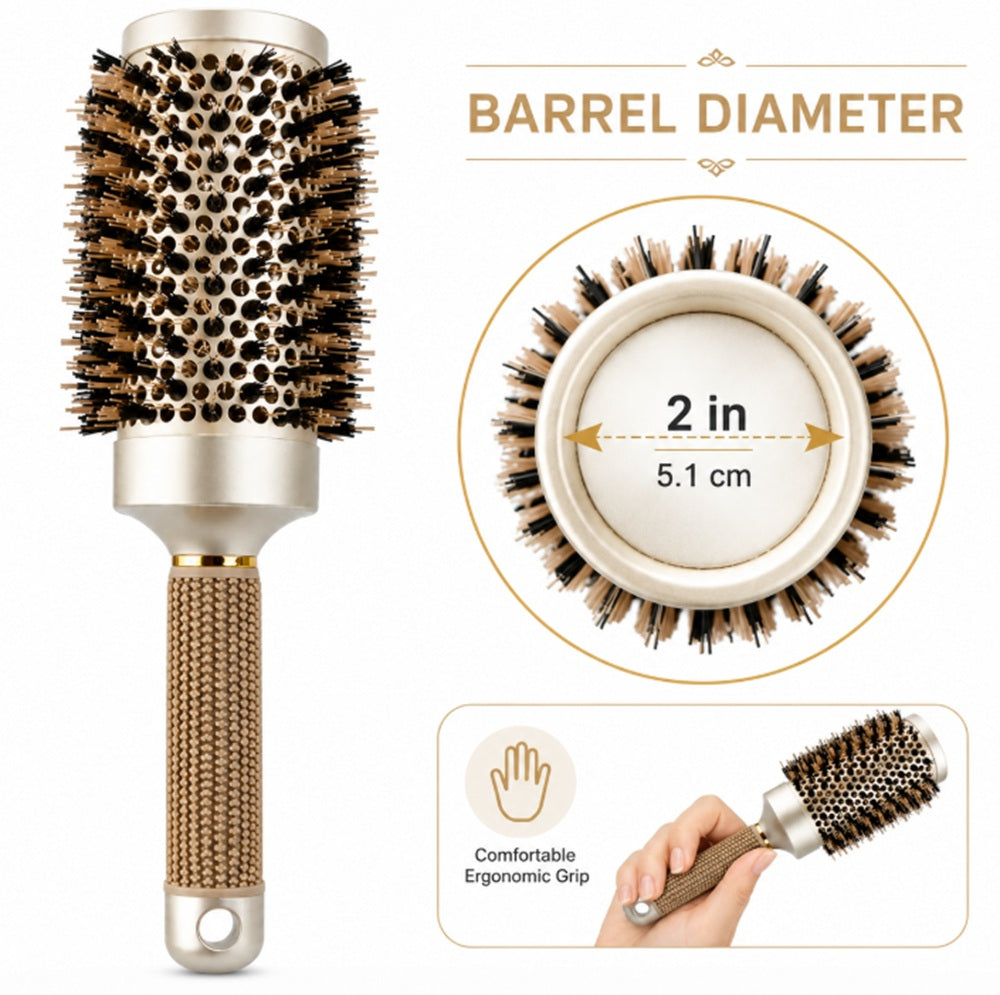 Ceramic Ionic Round Hair Brush for Blowout Styling | TIKA