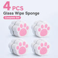 4-Pack Cat Paw Glass & Mirror Cleaning Sponges | TIKA