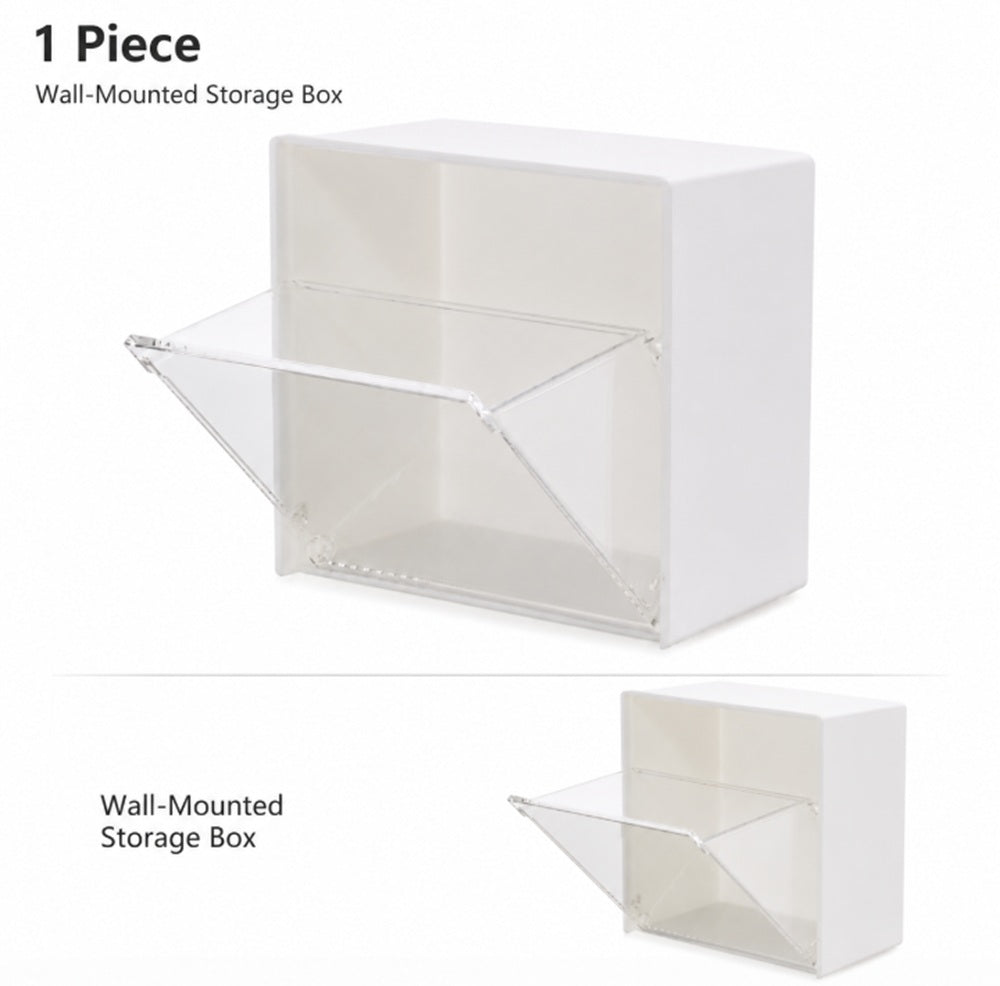 Wall-Mounted Cotton Swab Holder with Clamshell Lid | TIKA