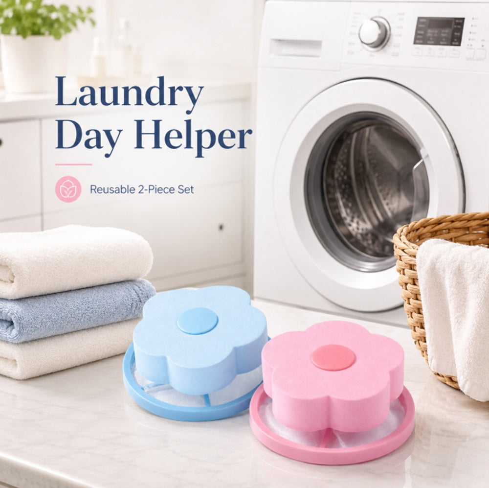 2-Pack Floating Mesh Laundry Lint & Hair Catchers | TIKA