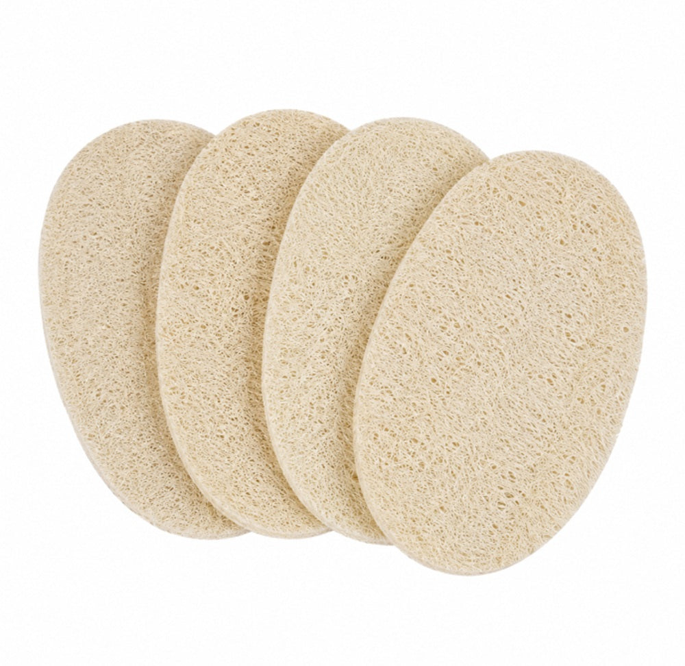 4-Pack Natural Loofah Dishwashing Sponges | TIKA