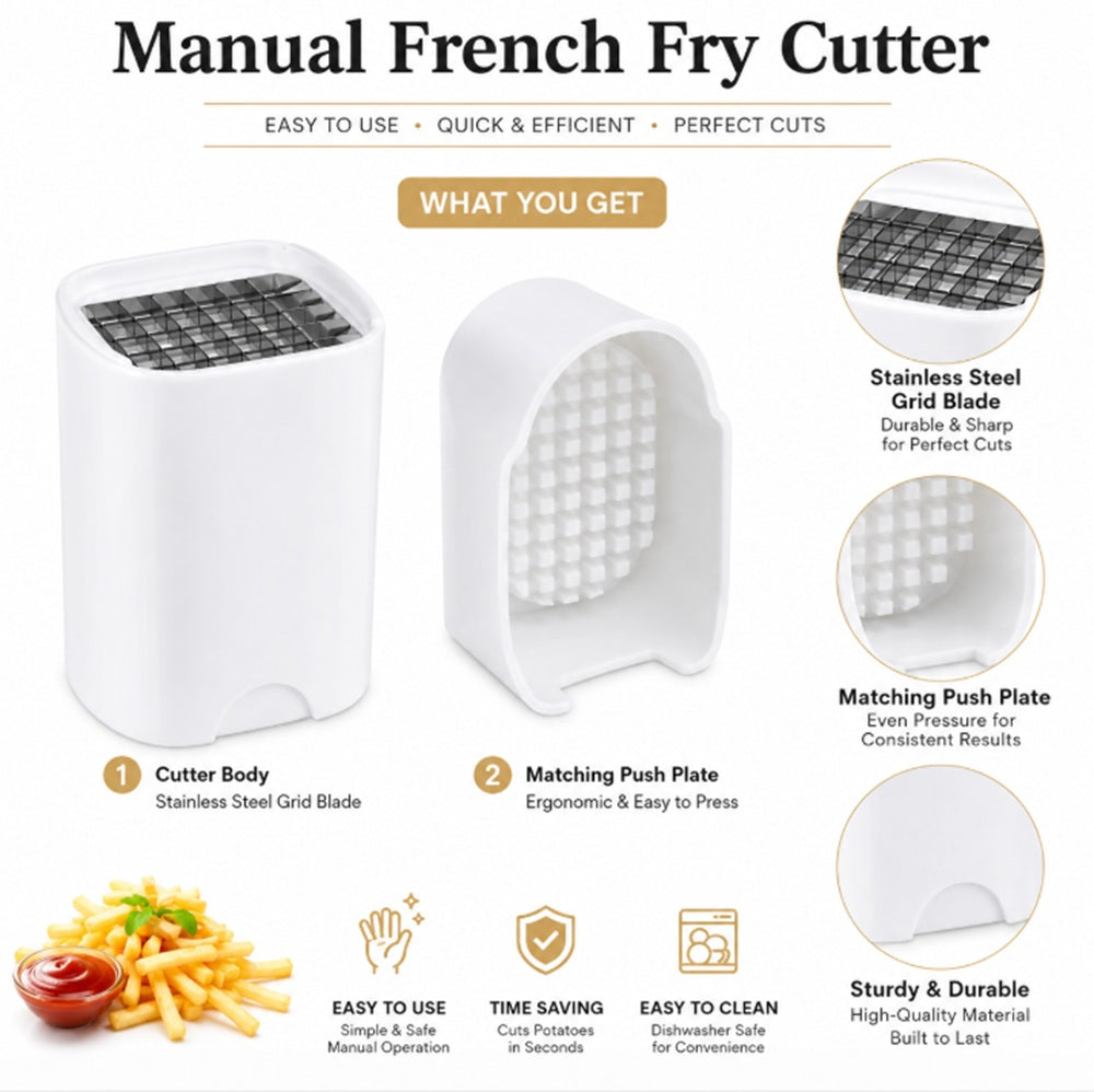 Potato French Fry Cutter & Manual Vegetable Chopper | TIKA