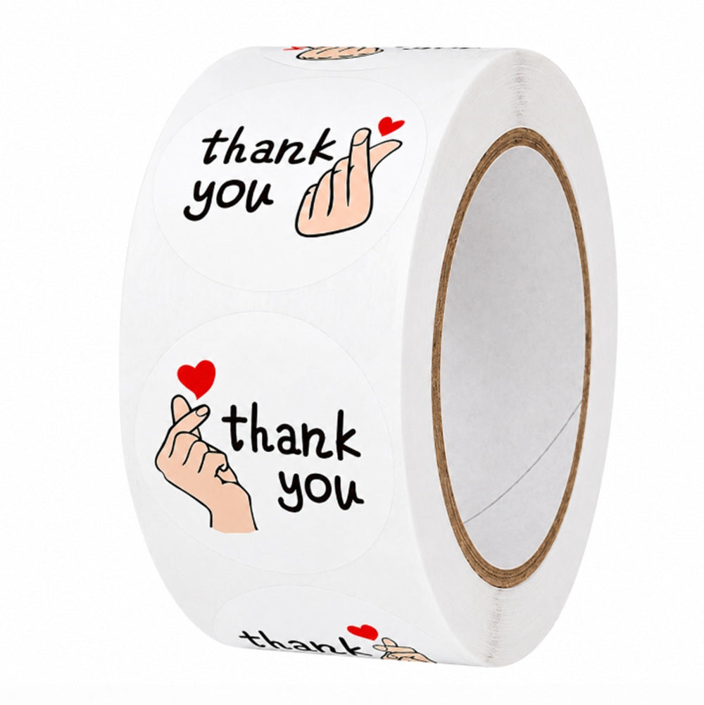 1000-Pack Round Thank You Stickers | TIKA