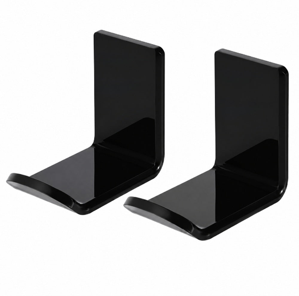 2-Pack Acrylic Under-Desk & Wall Headphone Hangers | TIKA