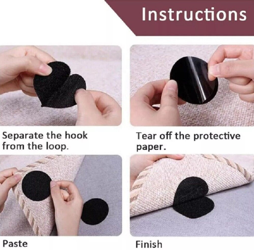 20-Pair Self-Adhesive Nylon Hook & Loop Strips | TIKA