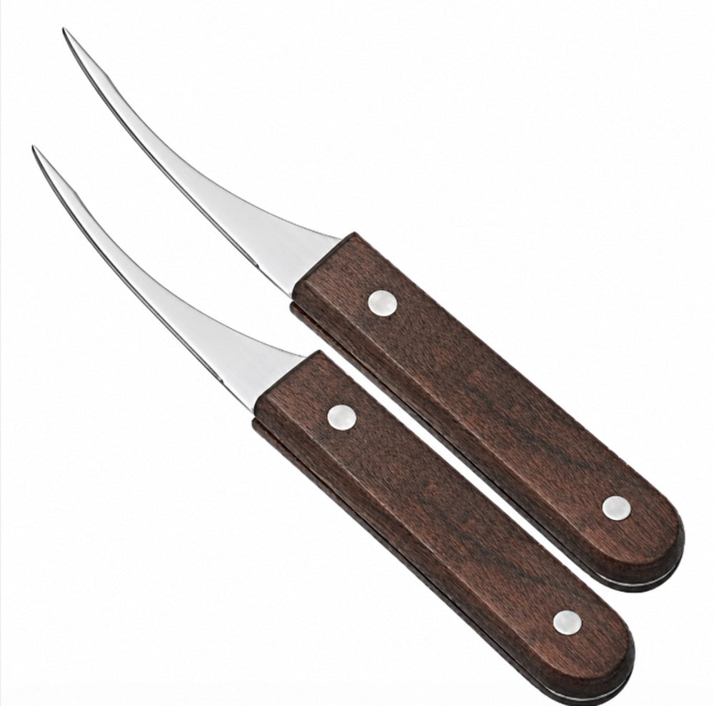 2-Piece Stainless Steel Shrimp Peeler & Deveiner Tool Set | TIKA