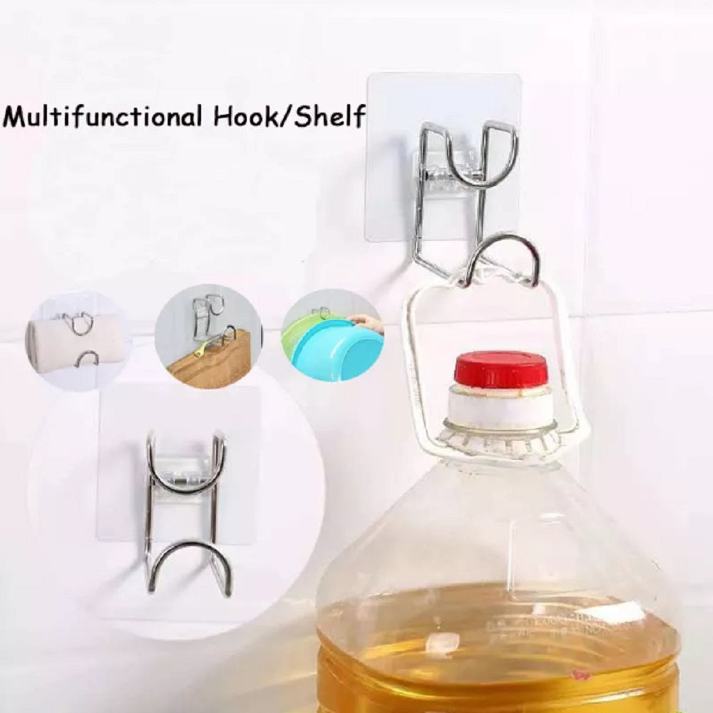 4-Pack Multifunction Bathroom Wall Hooks | TIKA